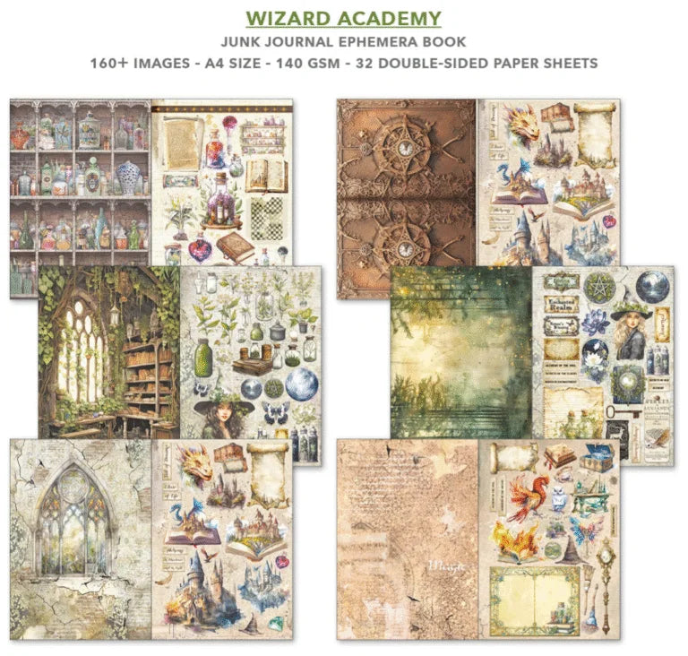 Ciao Bella - Junk Journal & Ephemera Book - Wizard Academy