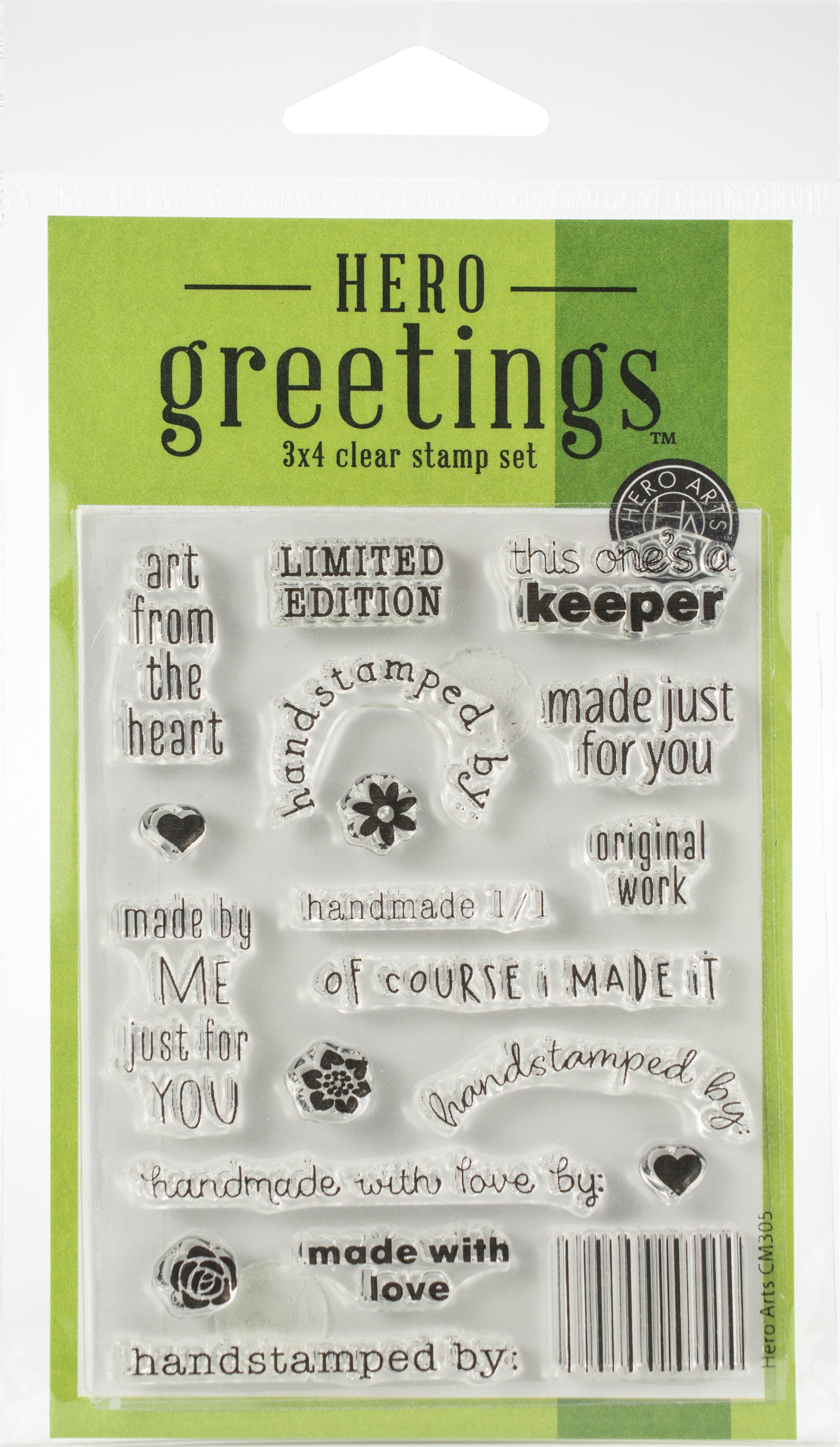 Hero Arts - Clear Stamps - Greetings Limited Edition 3x4inch set