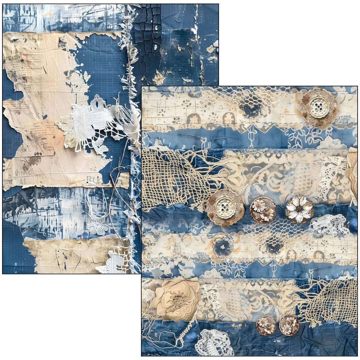 Ciao Bella -Mixed Media Book Urban Blue Denim