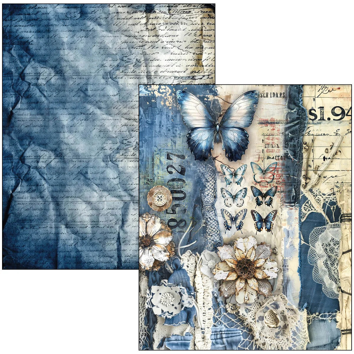 Ciao Bella -Mixed Media Book Urban Blue Denim