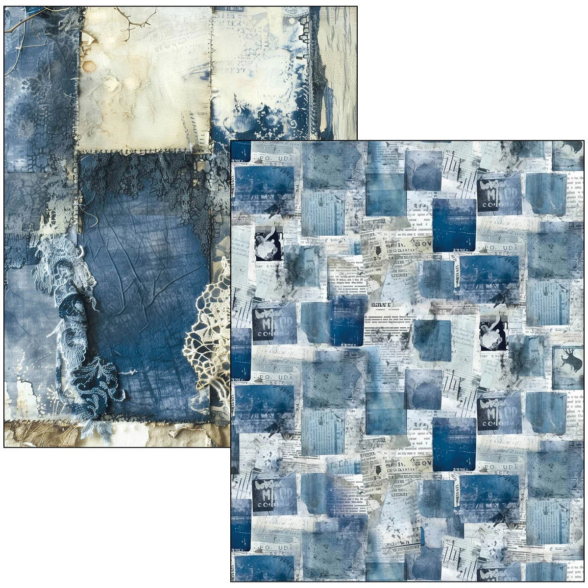 Ciao Bella -Mixed Media Book Urban Blue Denim
