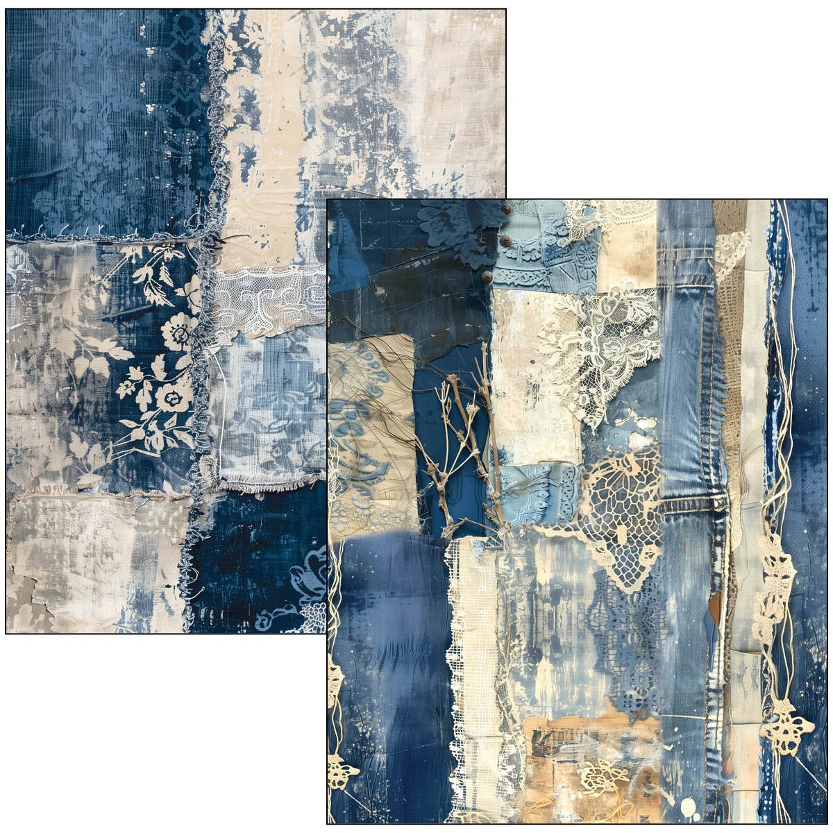 Ciao Bella -Mixed Media Book Urban Blue Denim