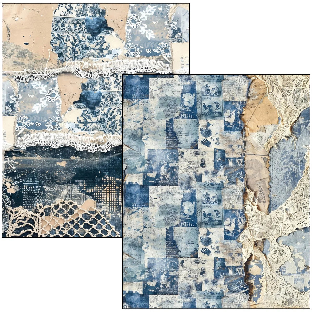 Ciao Bella -Mixed Media Book Urban Blue Denim