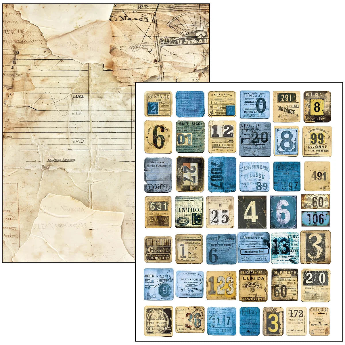 Ciao Bella -Mixed Media Book Urban Blue Denim