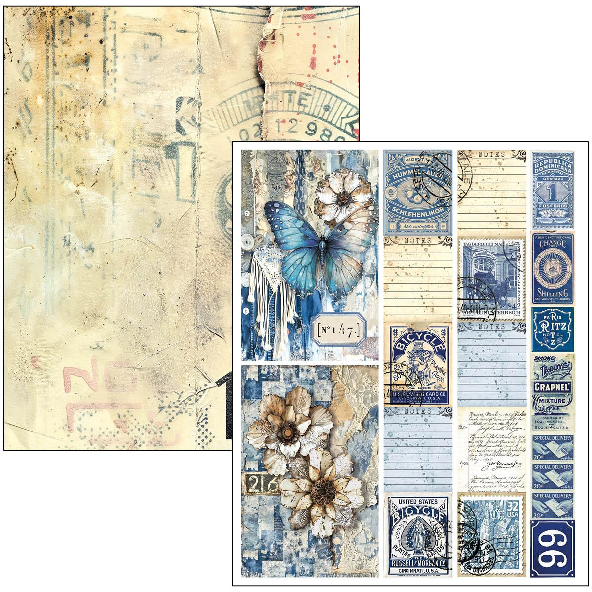 Ciao Bella -Mixed Media Book Urban Blue Denim
