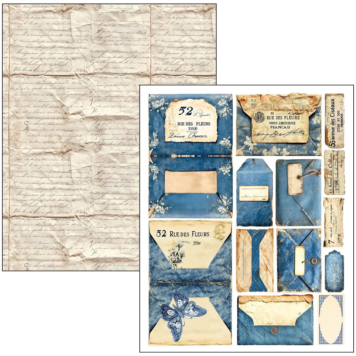Ciao Bella -Mixed Media Book Urban Blue Denim
