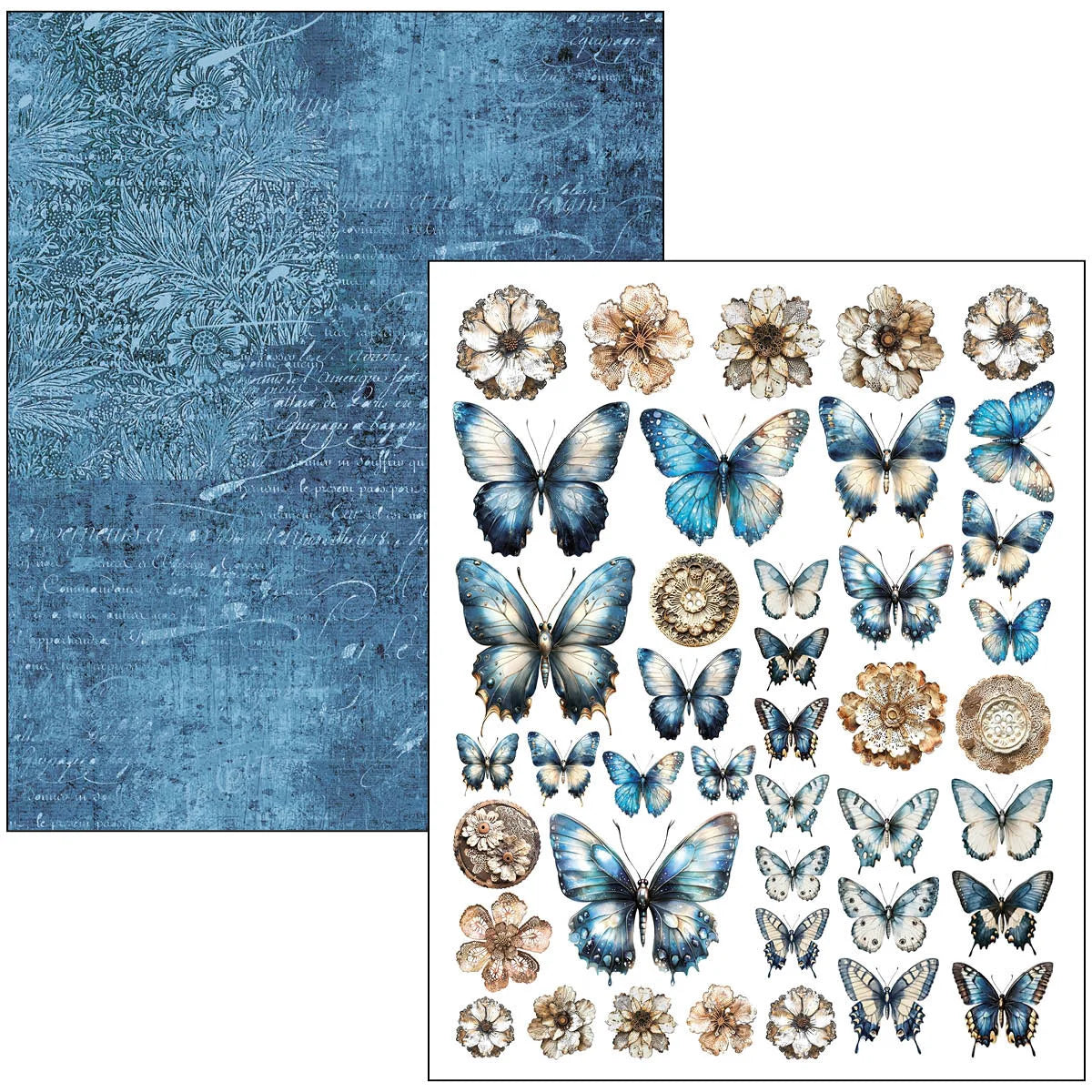 Ciao Bella -Mixed Media Book Urban Blue Denim