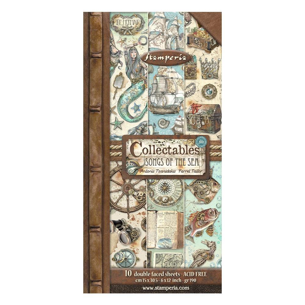 Stamperia - Collectables - Songs Of The Sea 6"x12" Pad