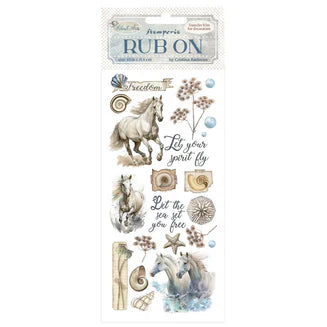 Stamperia - Rub On - Silent Sea - Horses