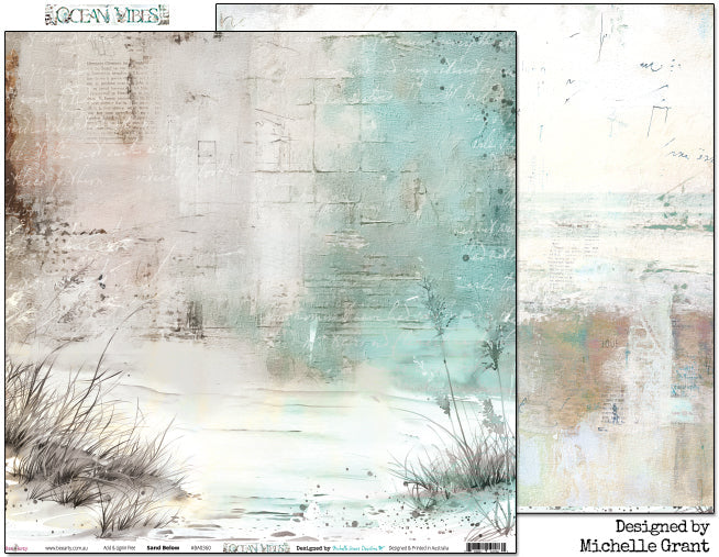 Bee Arty - Ocean Vibes 12'' x 12'' Paper Collection Pack