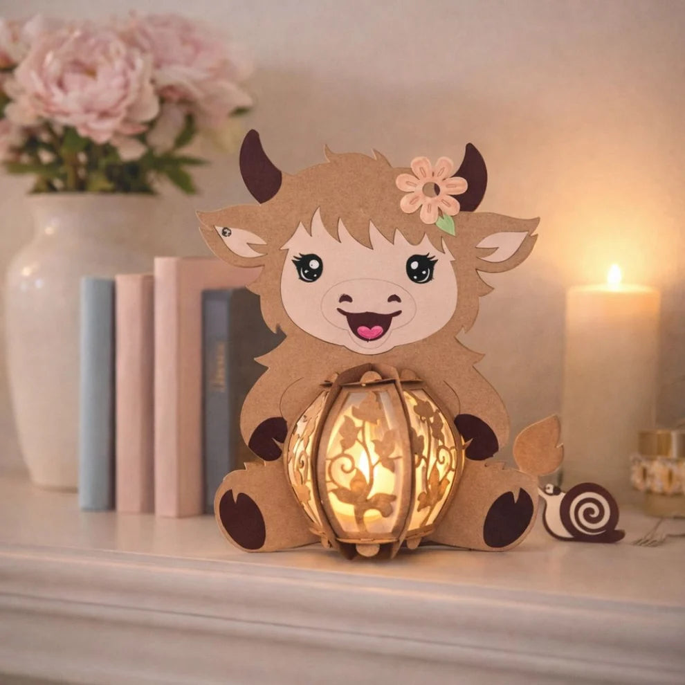 Craftreat - DIY Paper Lanterns - Fluffy Cow