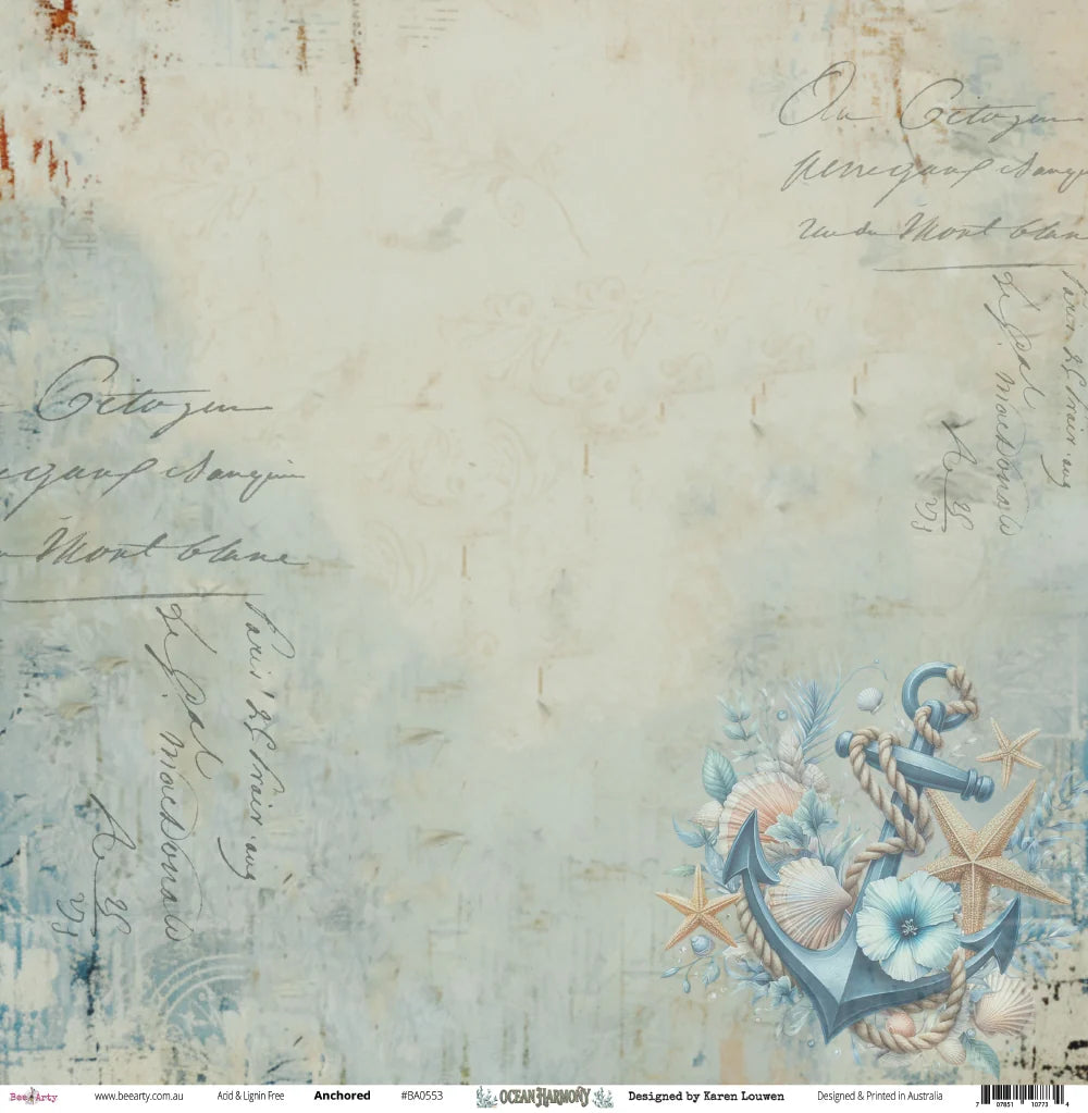 Bee Arty - Ocean Harmony - Mini collection Paper Pack 12