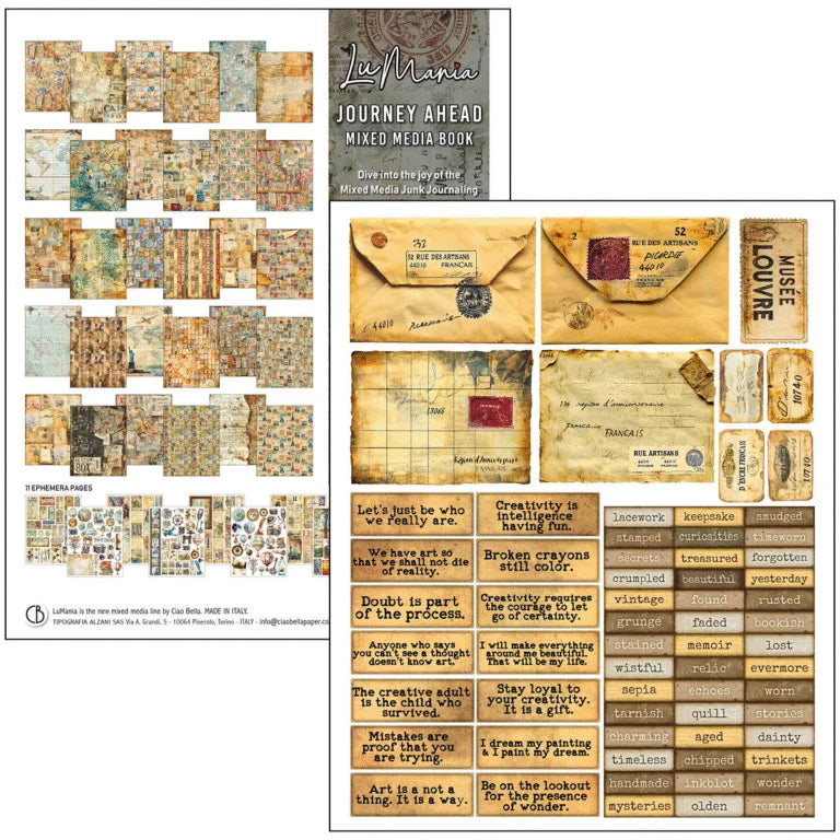 Ciao Bella -Mixed Media Book Journey Ahead