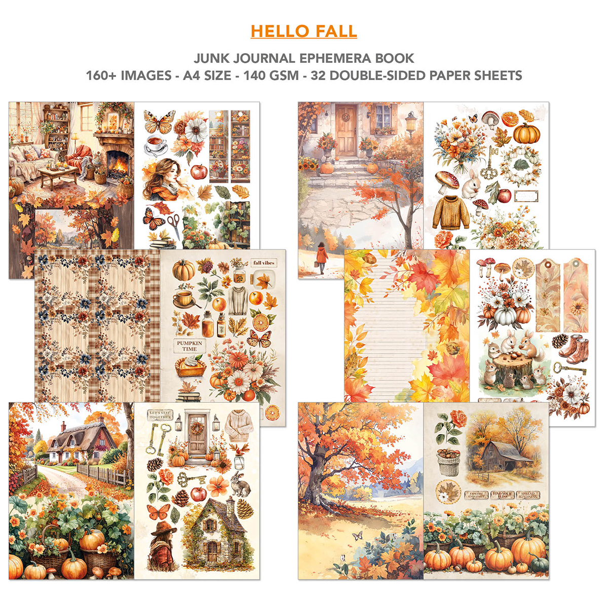 Ciao Bella - Junk Journal & Ephemera Book - Hello Fall
