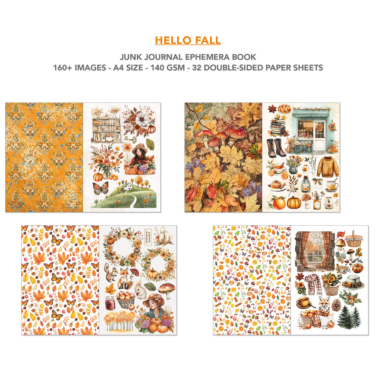 Ciao Bella - Junk Journal & Ephemera Book - Hello Fall