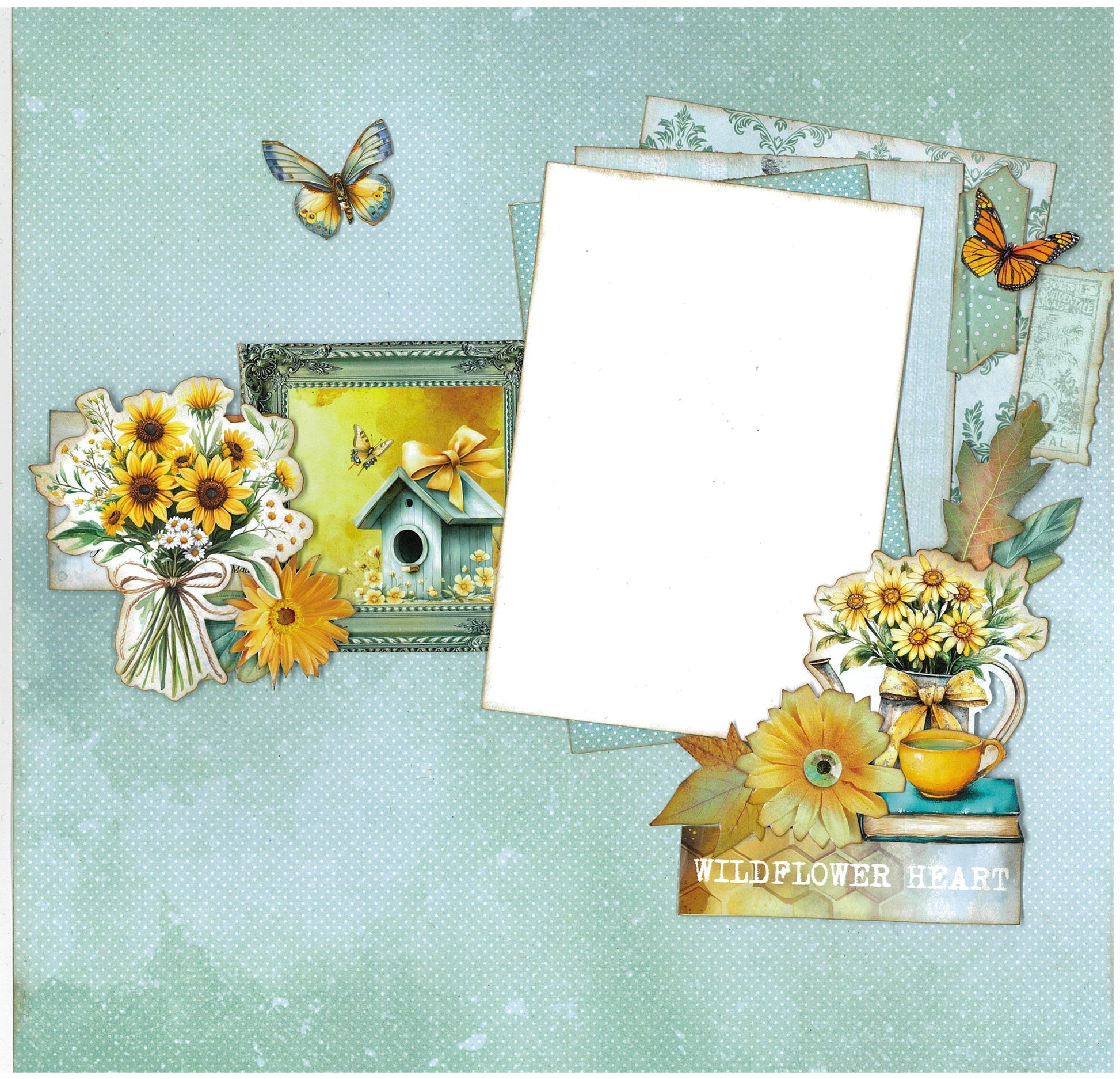 3 Quarter Designs -Honey Fields Collection Designer Paper & Diecuts Set