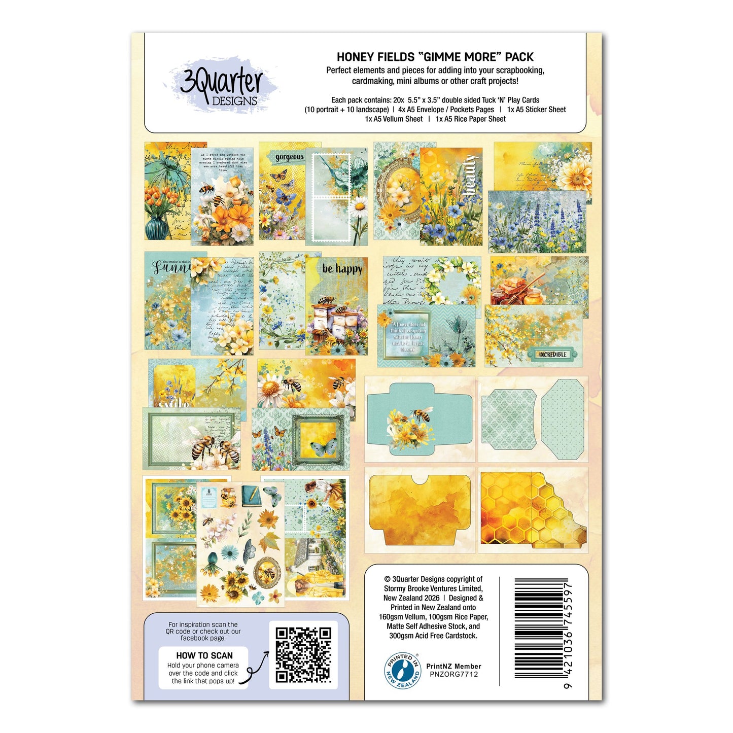 3 Quarter Designs - Honey Fields Gimme More Pack