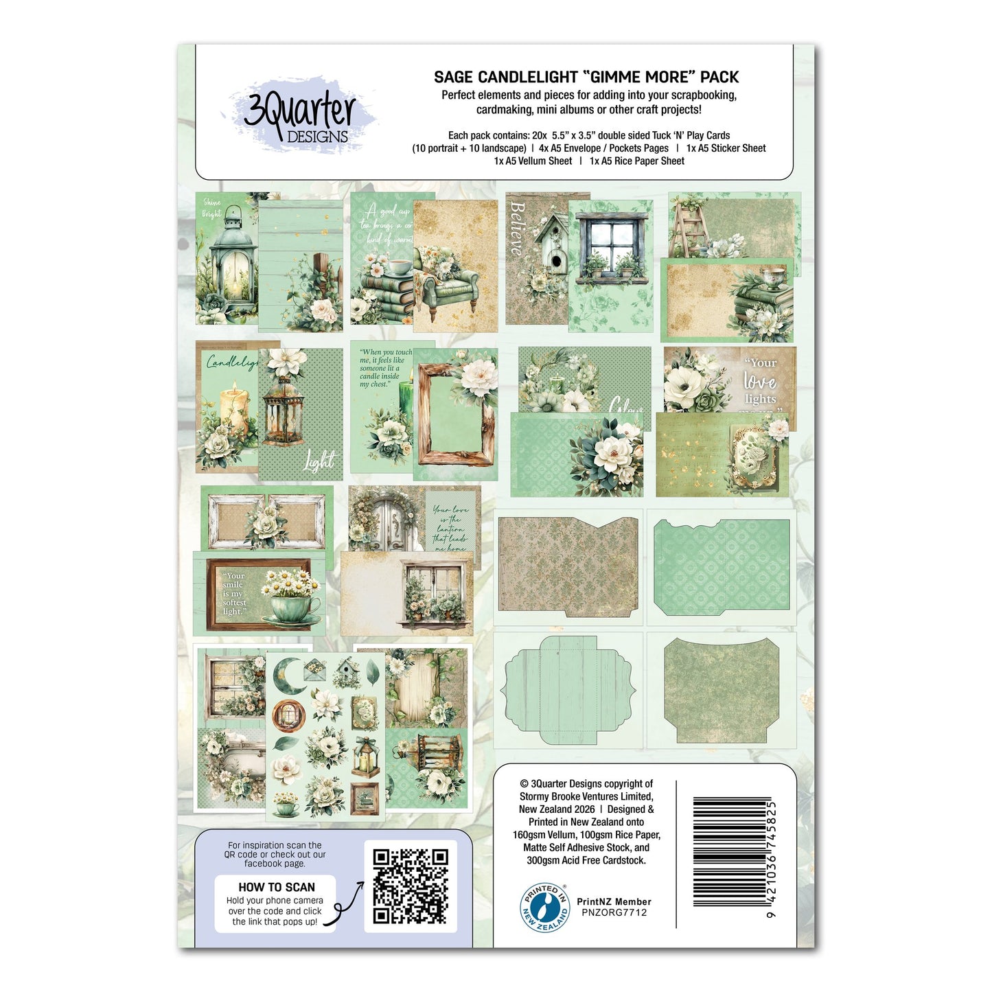 3 Quarter Designs - Sage Candlelight Gimme More Pack
