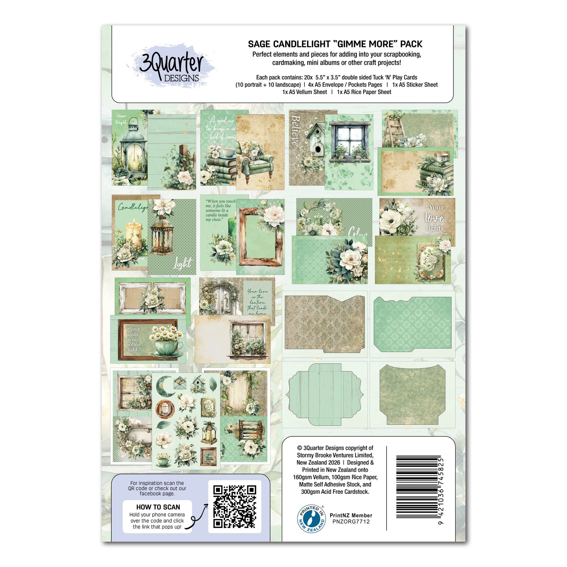 3 Quarter Designs - Sage Candlelight Gimme More Pack