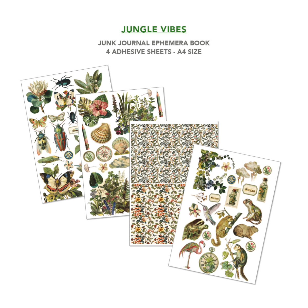Ciao Bella - Junk Journal & Ephemera Book - Jungle Vibes