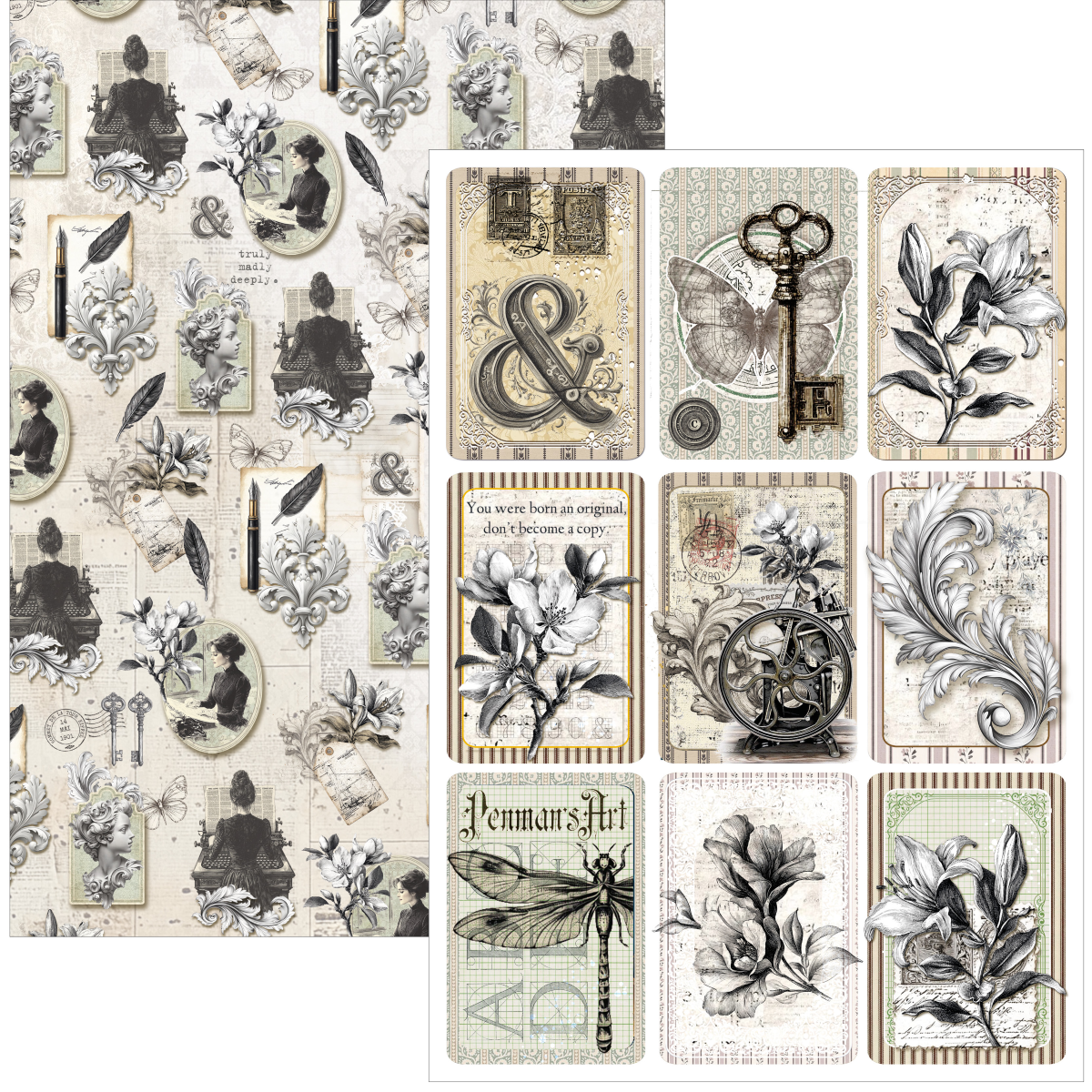 Ciao Bella - Typographic Creative Pad A4 9/Pkg