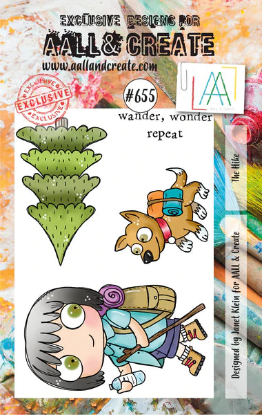 AALL & CREATE - A7 Stamps - The Hike # 655
