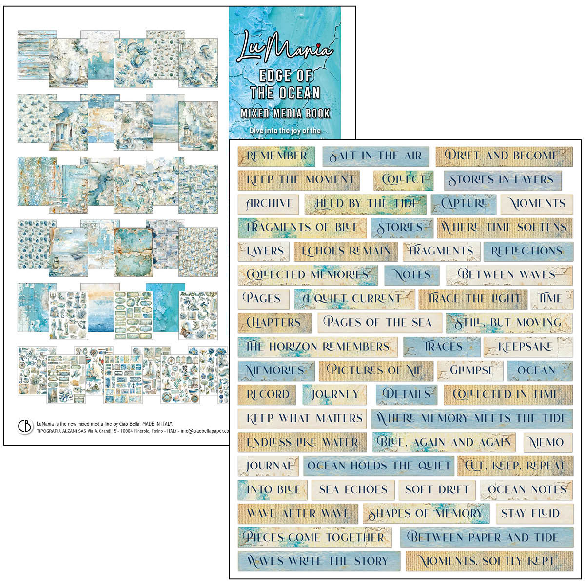 Ciao Bella - Mixed Media Book Edge Of The Ocean