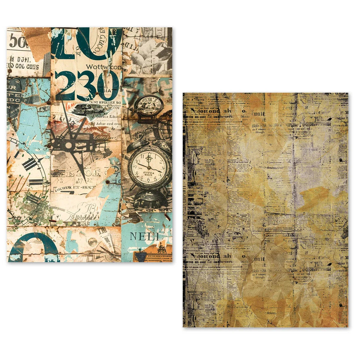 Ciao Bella - Tissue Papers A5 - 24 Sheets Fragments Of Time