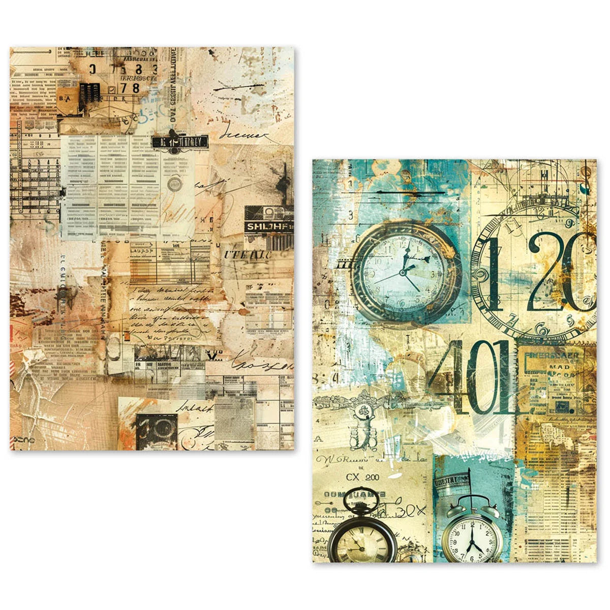 Ciao Bella - Tissue Papers A5 - 24 Sheets Fragments Of Time