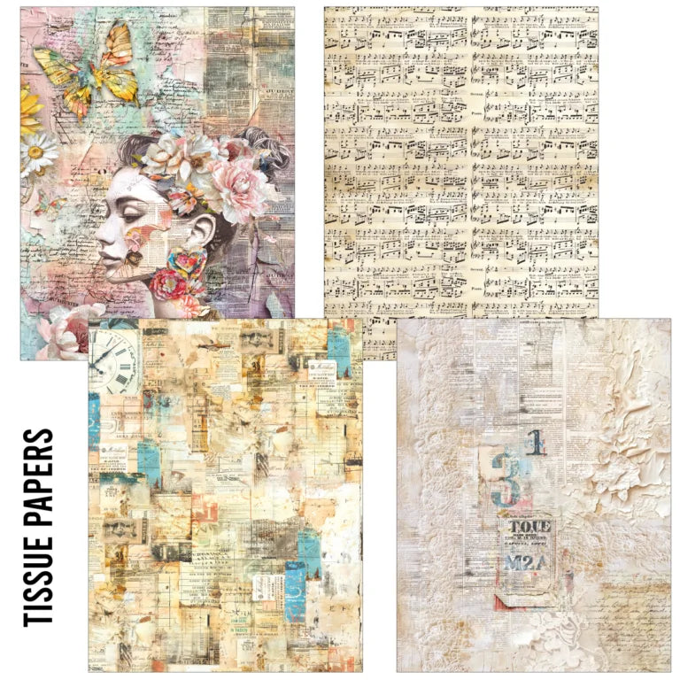 Ciao Bella - Rice Papers -A5 Set  -  Sound Of Spring