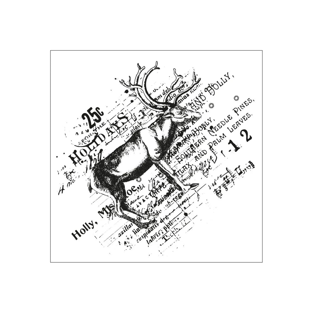 Sizzix - Clear Stamp & Die Reindeer Mix Cluster