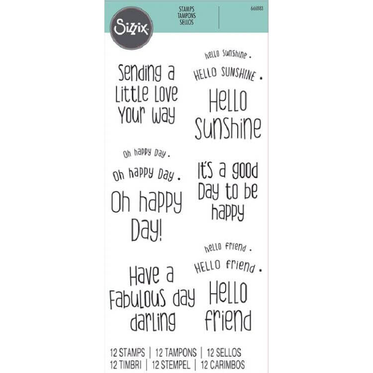 Sizzix - Clear Stamp - Sending A Little Love