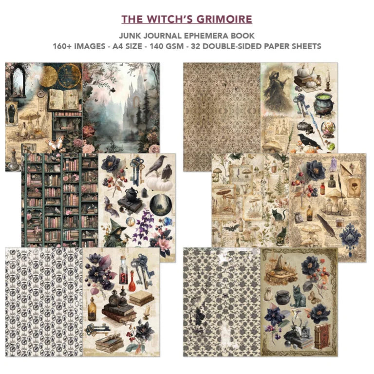 Ciao Bella - Junk Journal & Ephemera Book - The Witch's Grimoire