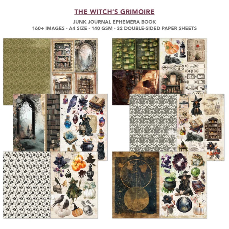 Ciao Bella - Junk Journal & Ephemera Book - The Witch's Grimoire
