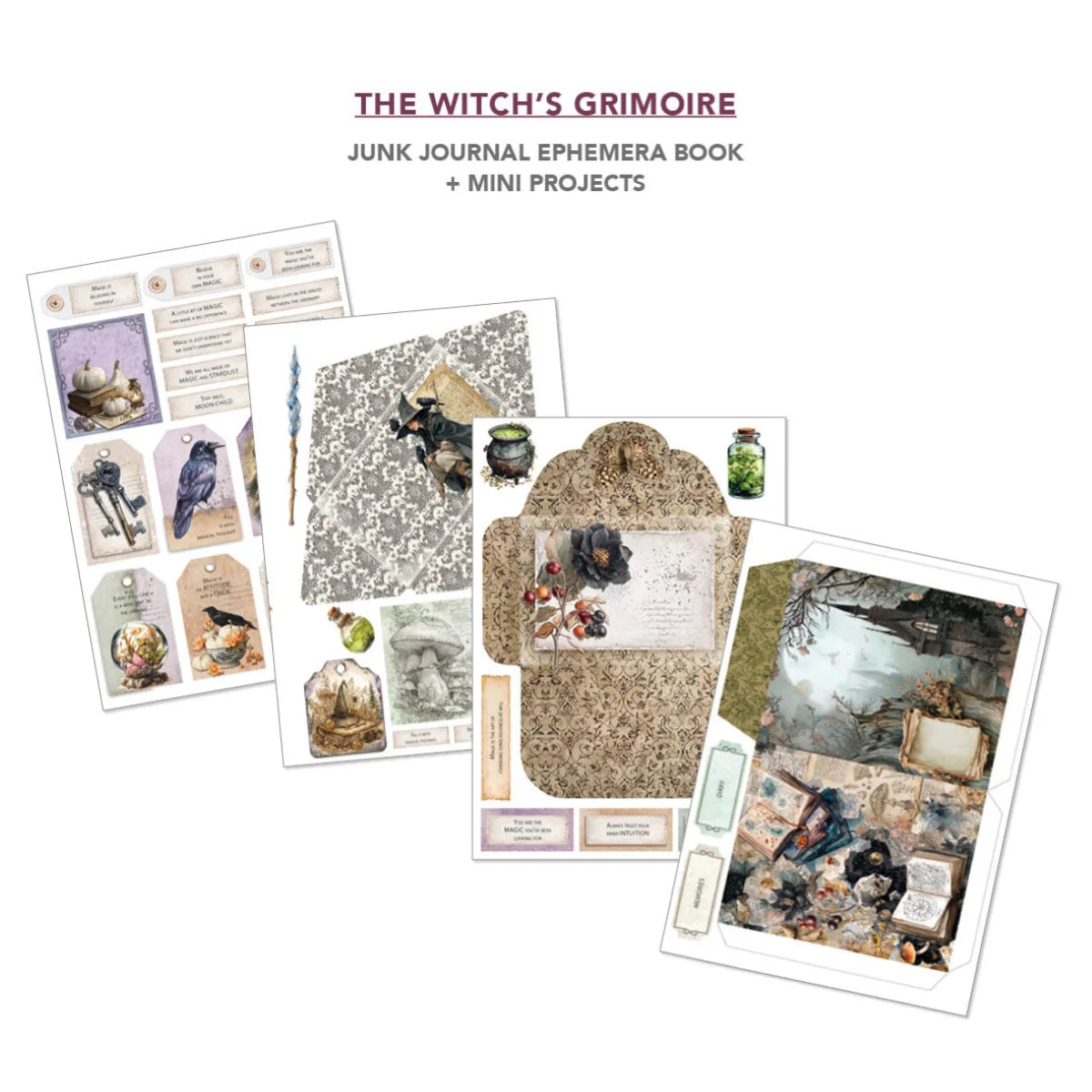 Ciao Bella - Junk Journal & Ephemera Book - The Witch's Grimoire