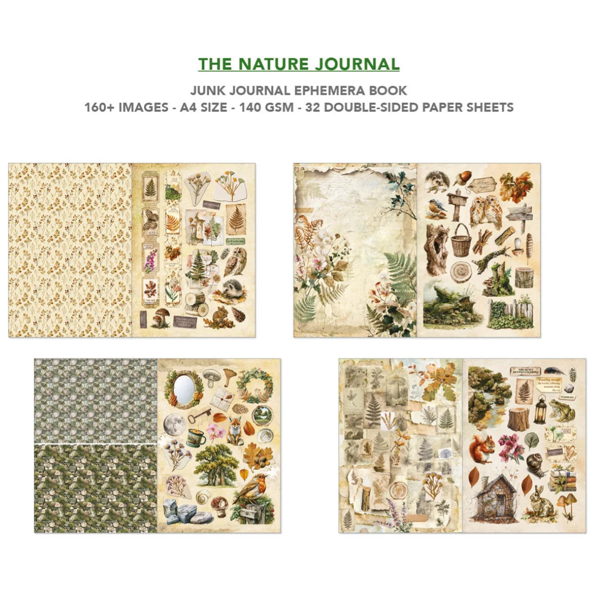Ciao Bella - Junk Journal & Ephemera Book - The Nature Journal