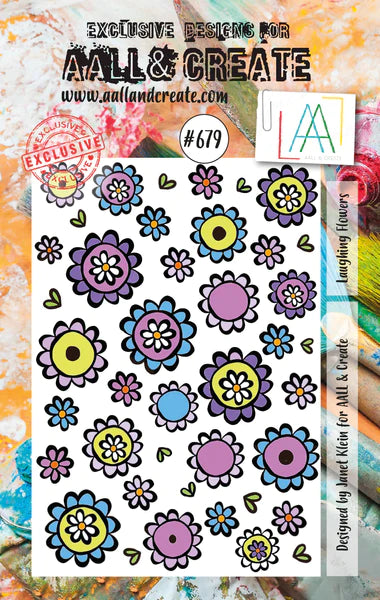 AALL & CREATE - A7 Stamps - Laughing Flowers # 679