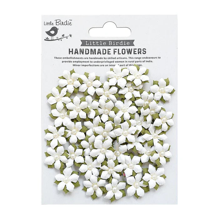 Little Birdie - Handmade Flowers Elira Ivory Pearl
