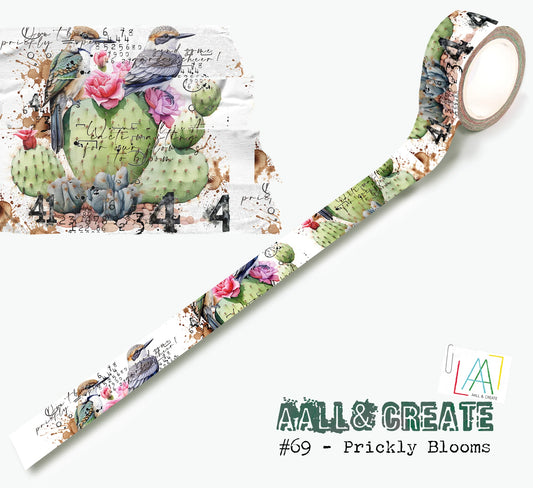AALL & CREATE - Washi Tape  - Prickly Blooms #69