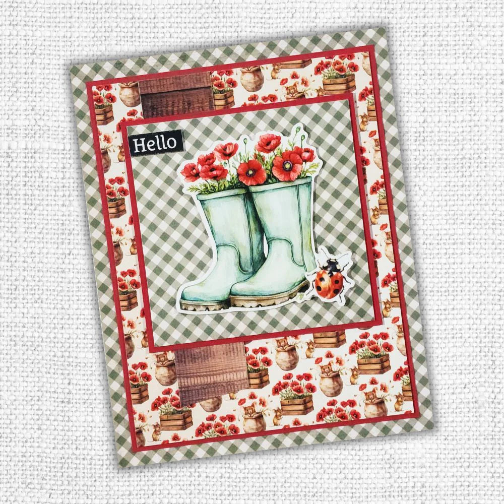 Paper Rose - Papercuts Card Making Kits - May 2025 Poopy Garden