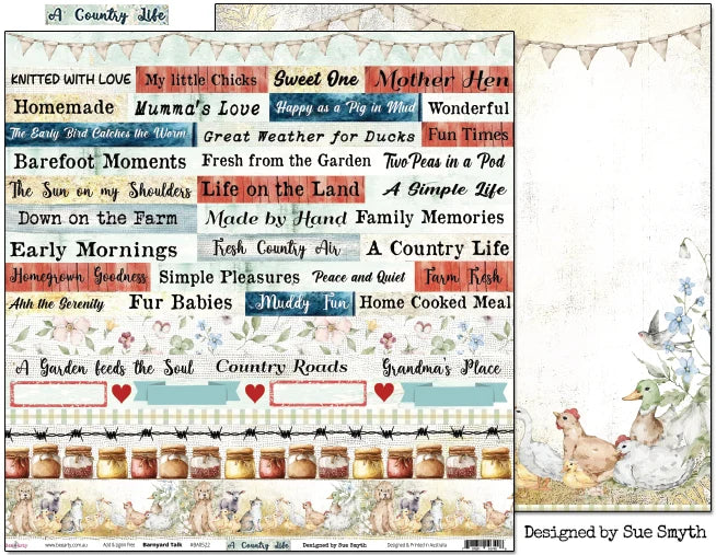 Bee Arty - A Country Life 12'' x 12'' Paper Collection Pack