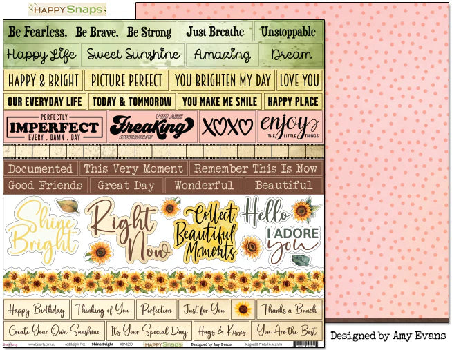 Bee Arty - Happy Snaps 12'' x 12'' Paper Packs