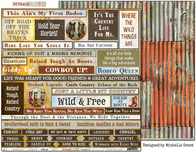 Bee Arty - Outback Country 12'' x 12'' Paper Collection Pack