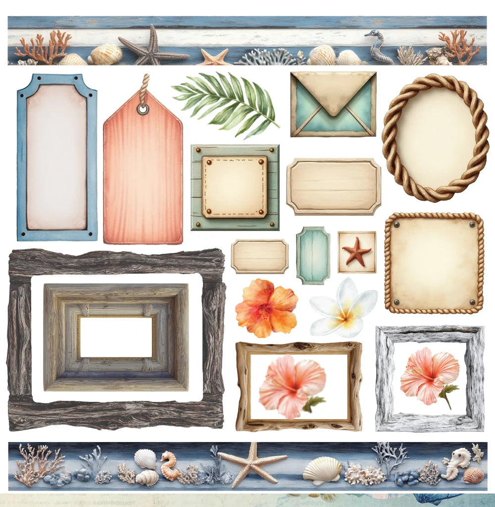 Bee Arty - Ocean Harmony - Mini collection Paper Pack 12"x12"