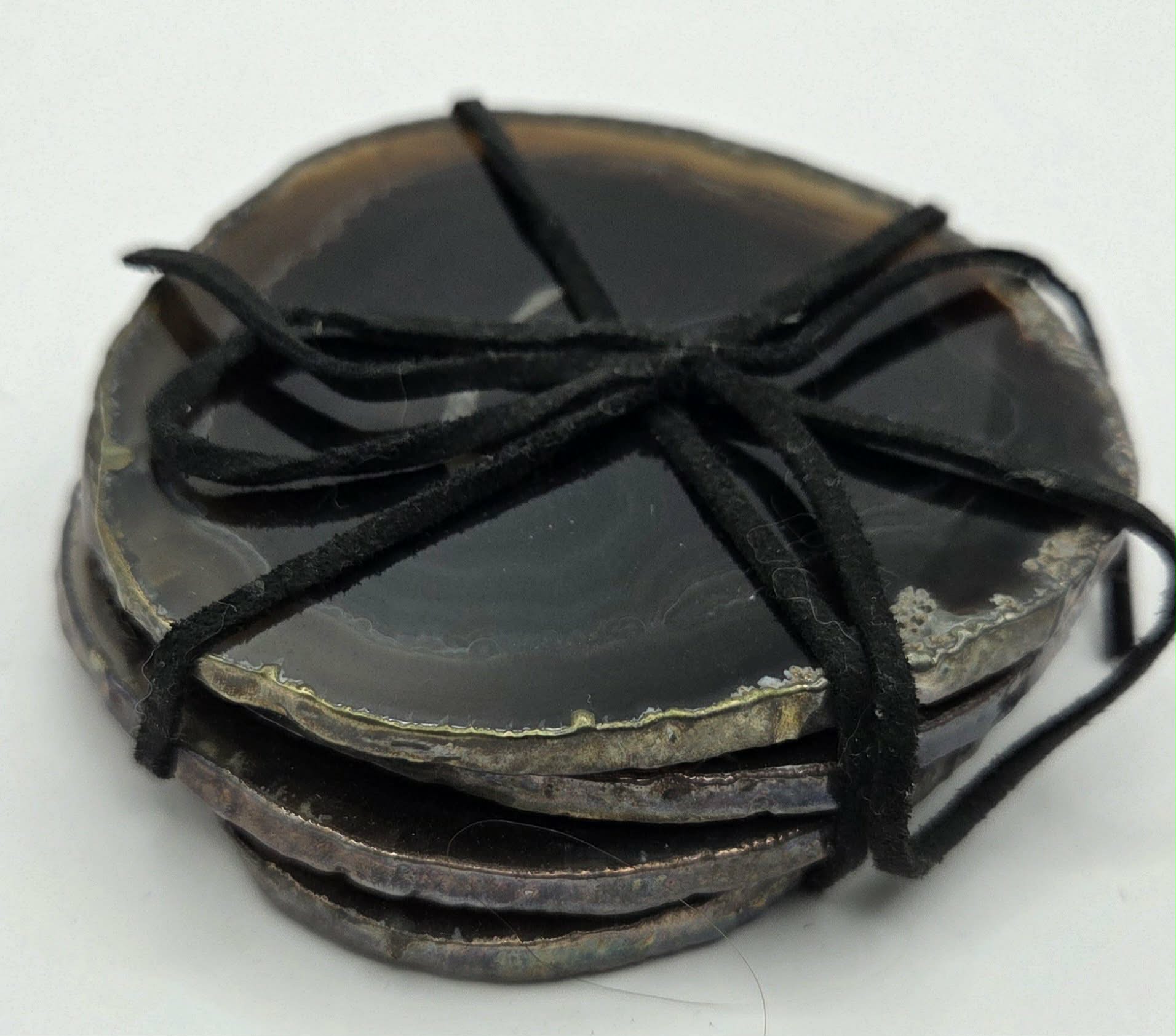 Agate Coaster Set - Earthy