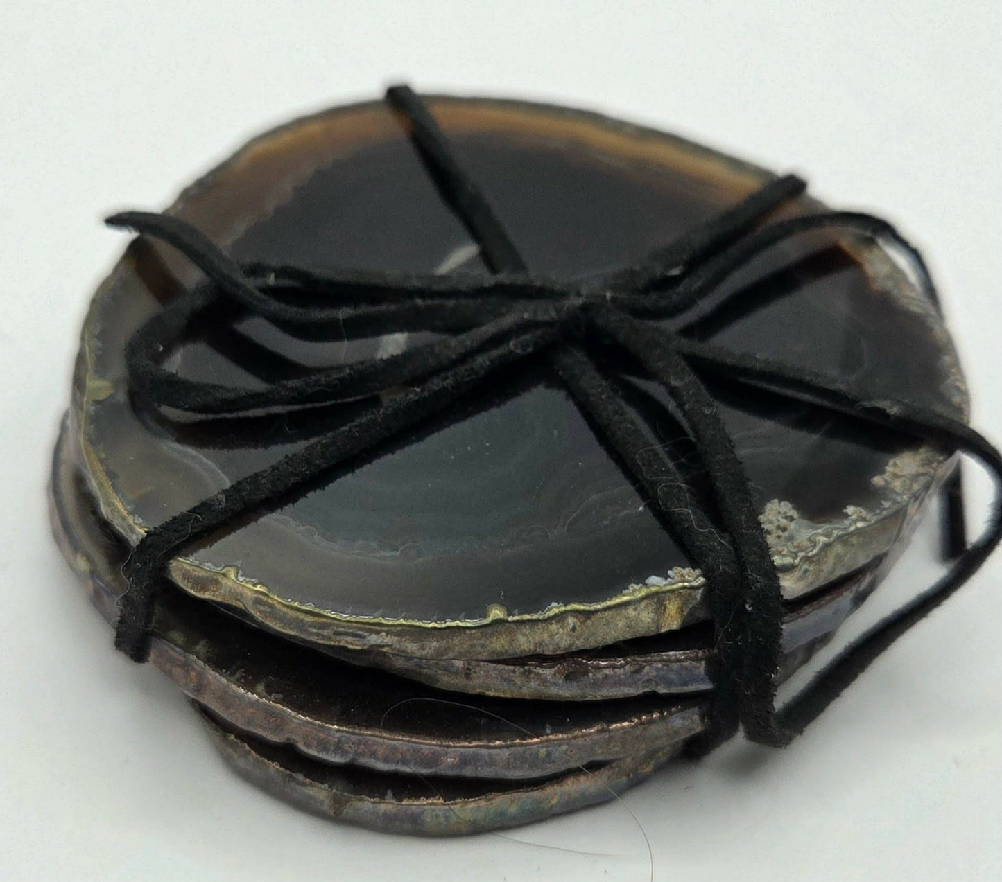 Agate Coaster Set - Earthy