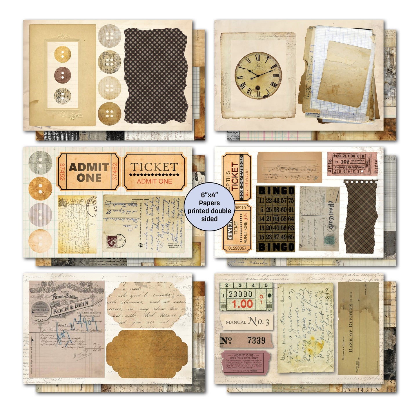 3 Quarter Designs - Paper Tales Collection 6x4 Card Pack