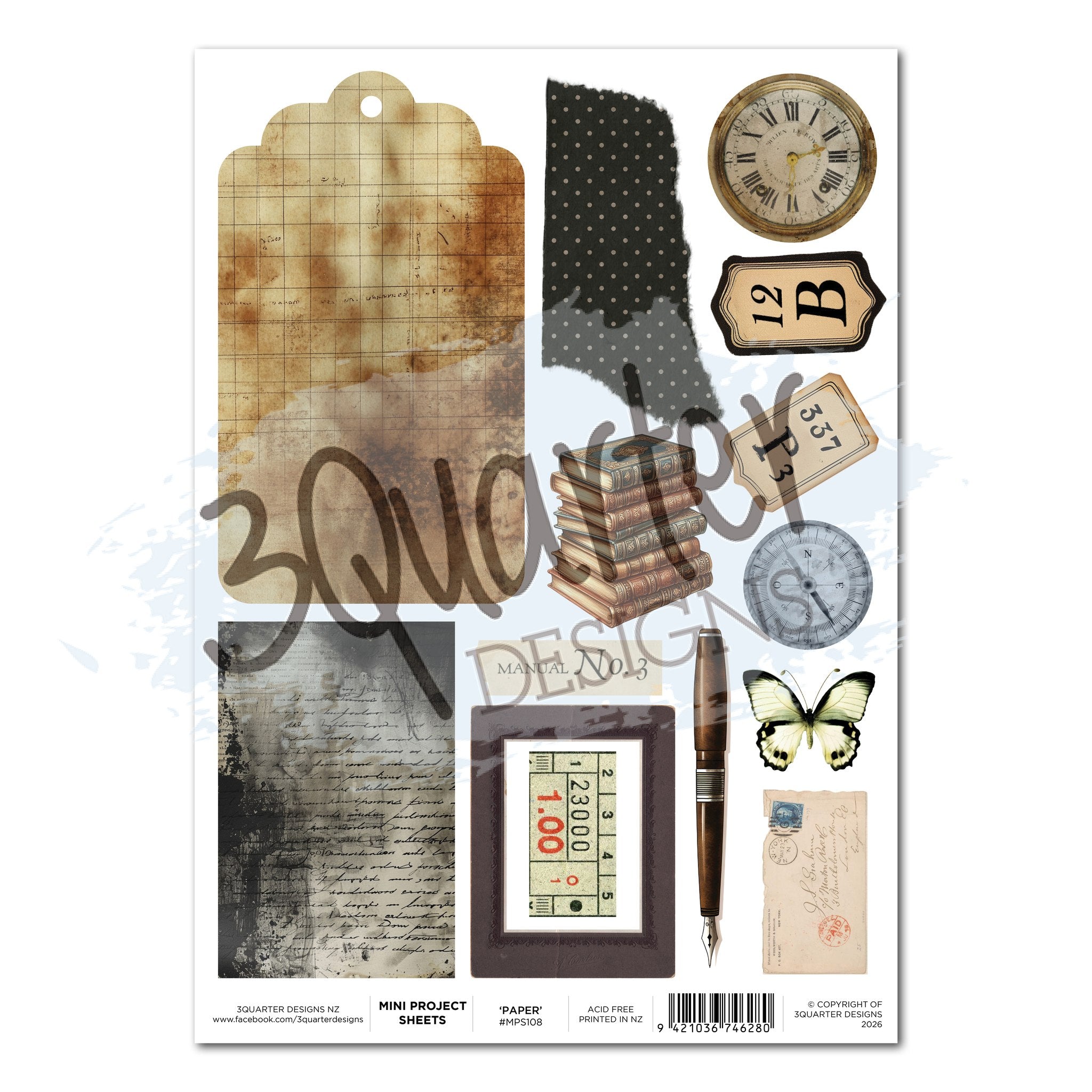 3 Quarter Designs - Mini Project Sheets - Paper Tales - COMING SOON