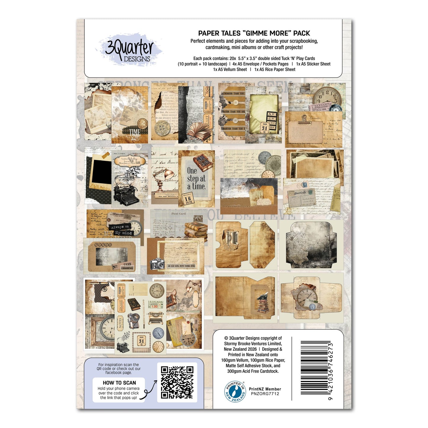 3 Quarter Designs - Paper Tales Gimme More Pack
