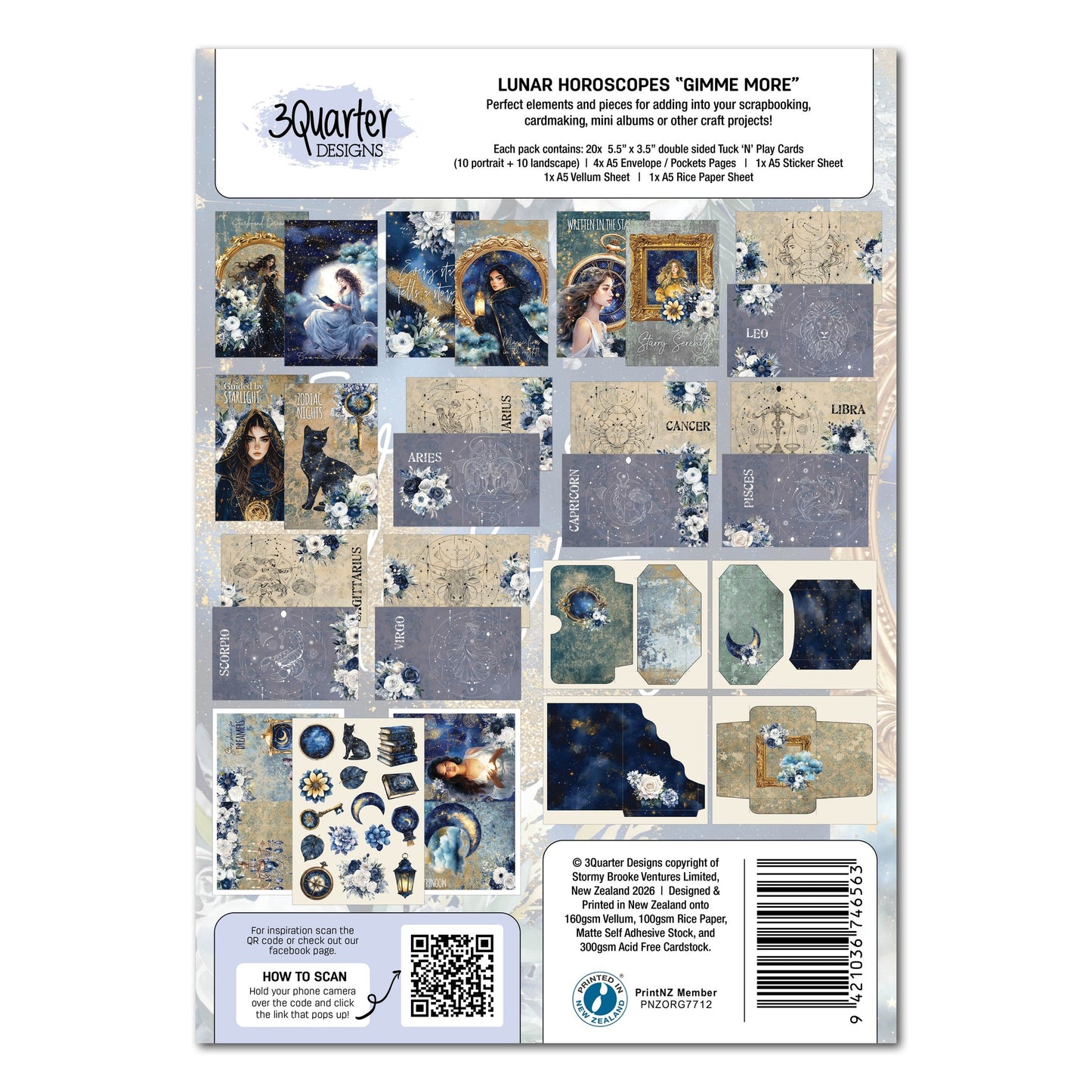 3 Quarter Designs - Lunar Horoscope Gimme More Pack